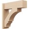 Ekena Millwork 8-in W x 26-in D x 26-in H Balboa Block Rough Cedar Woodgrain TimberThane Outlooker, Primed Tan OUTUR080X26X26BOA44RCPR - alternate 1